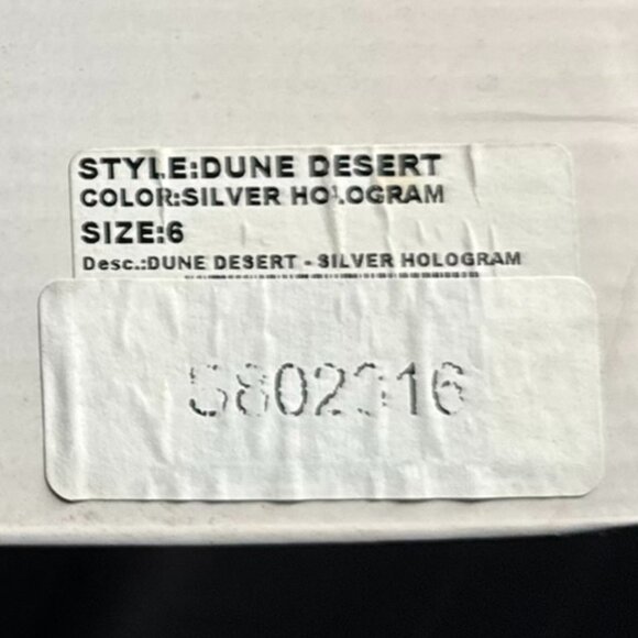 Holographic Platform Boots - Size 6 - YRU - NEW IN BOX - Picture 10 of 11